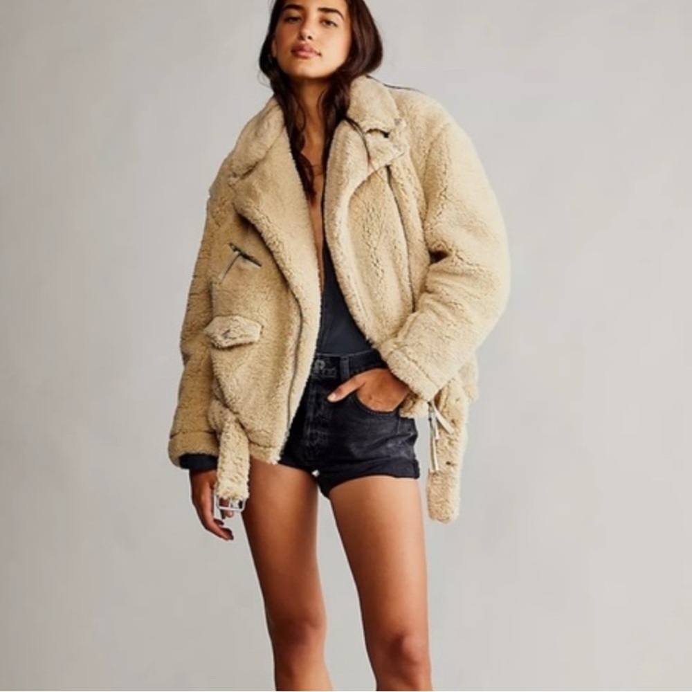 We The Free Cream Teddy Jacket